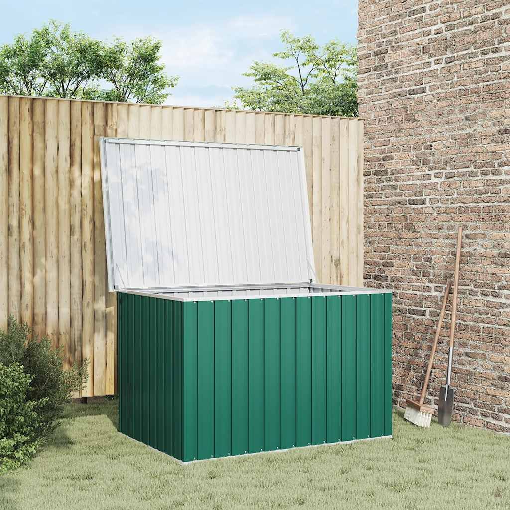 vidaXL Coffre de jardin vert 149x99x93 cm Image du produit 