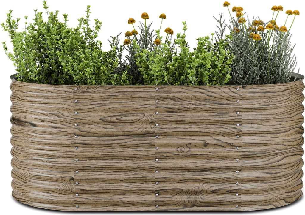 Blumfeldt High Grow Hochbeet, Ergonomisches 1.169 L Ovales Produktbild 