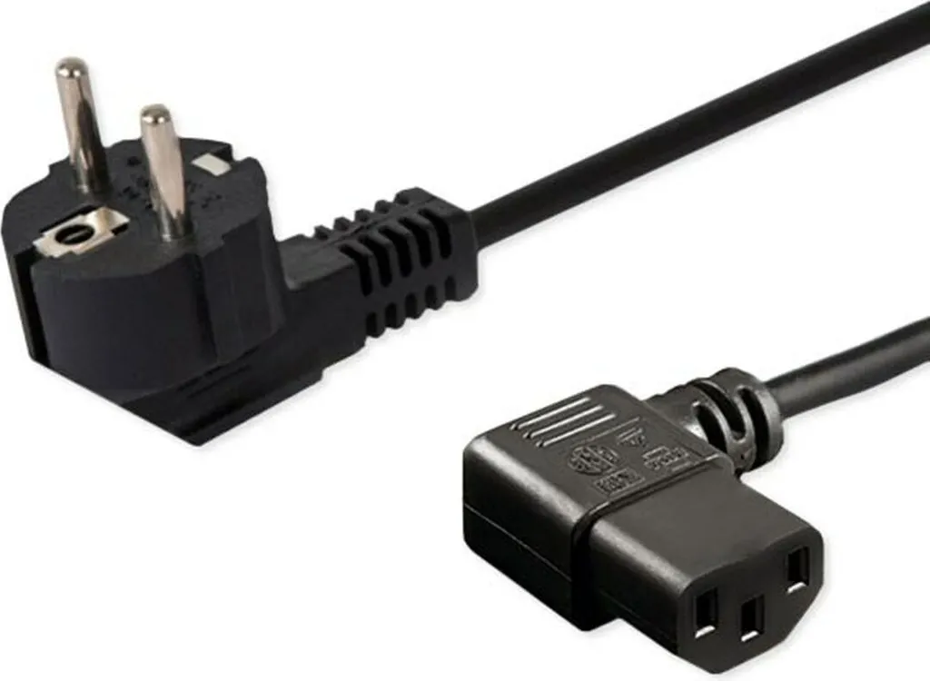 Kabel zasilający IEC C13 - Schuko 1.8m czarny