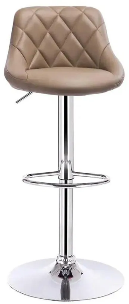 Tabouret ergonomique réglable kaki avec dossier rembourré en maille tissée