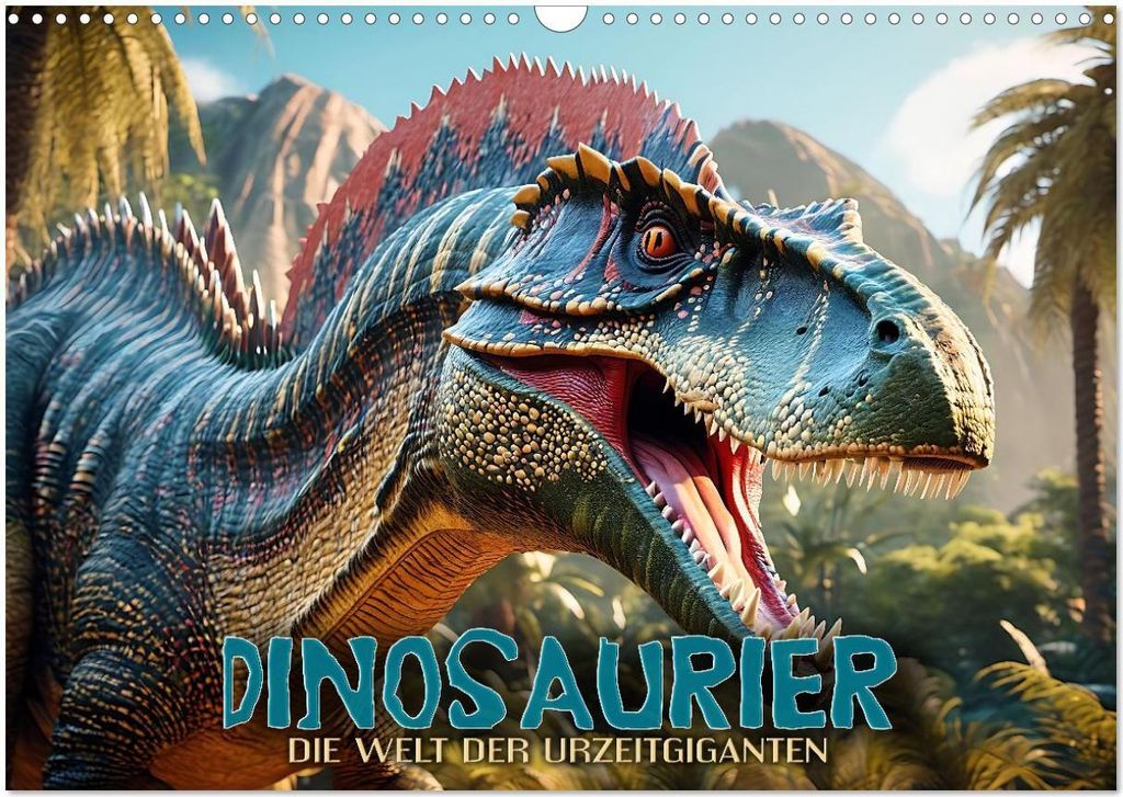 Dinosaurier - die Welt der Urzeitgiganten (Wandkalender 2026 DIN A3 quer), CALVENDO Monatskalender