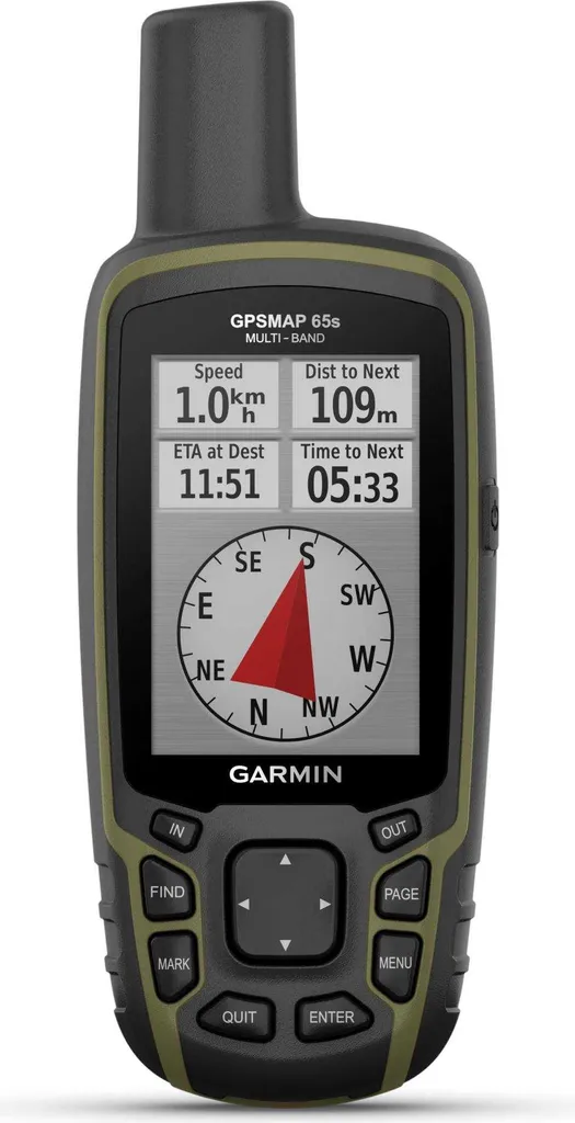GPS Garmin GPSMap 65s avec Multi-Bandes pour une Précision de Localisation
