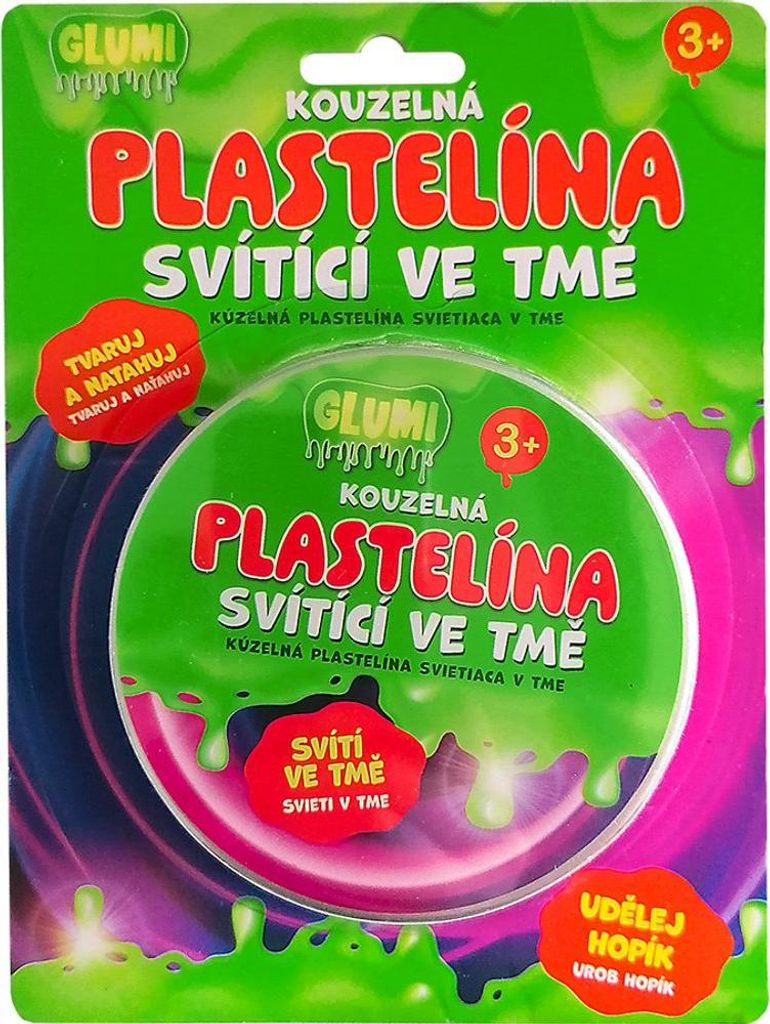 GLUMI Magische Knete, die im Dunkeln leuchtet