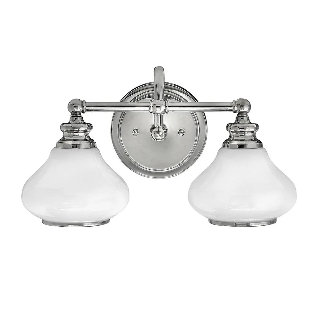 Applique murale IP44 chrome poli Ainsley Hinkley métal 2 lumières G9