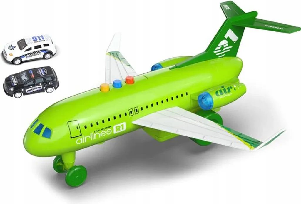 Fini l'ennui : avion interactif vert pour stimuler la créativité des petits - 2