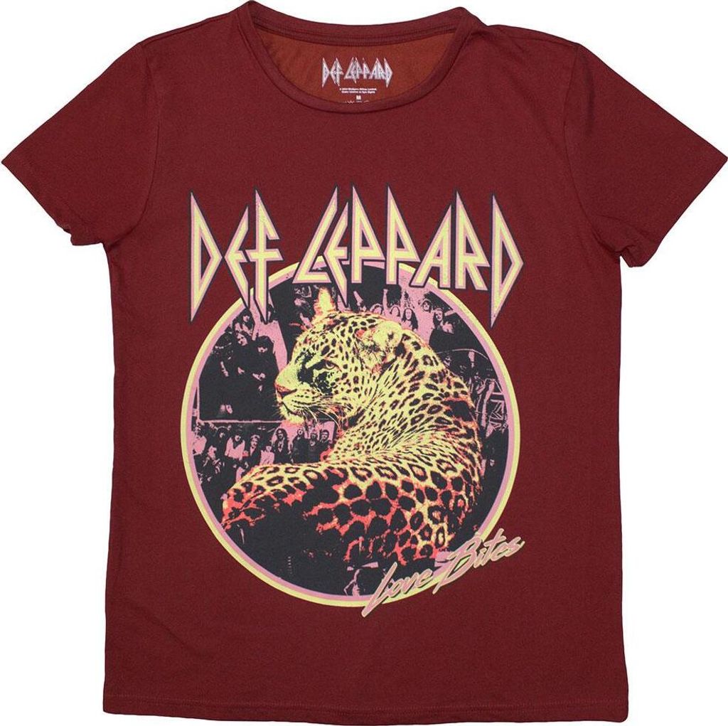 Def Leppard - "Love Bites" T-Shirt für Damen RO12509 (S) (Rot)