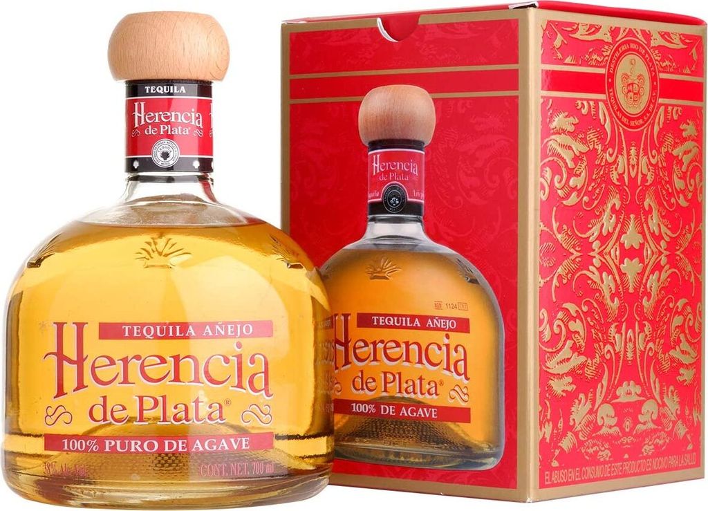 Herencia de Plata AÑEJO Tequila 100% Puro de Agave 38% Vol. 0,7l in Geschenkbox