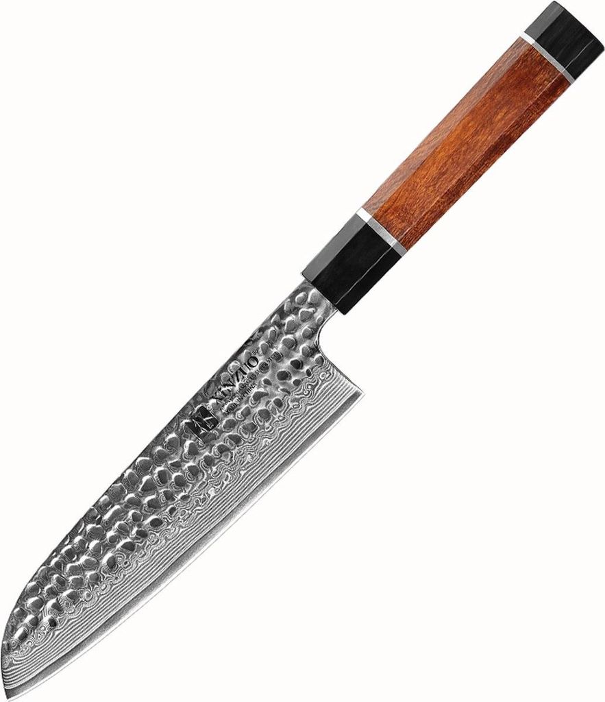 XinZuo - Damast Santoku-Messer - PM8 Zhen Serie