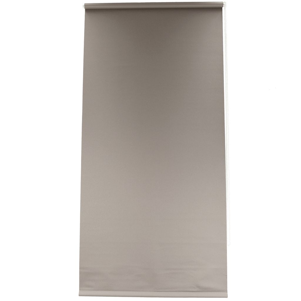 Seitenzugrollo verdunkelnd Ready to Fix Klemmfix Fensterrollo ohne Bohren 110 x 160 cm taupe
