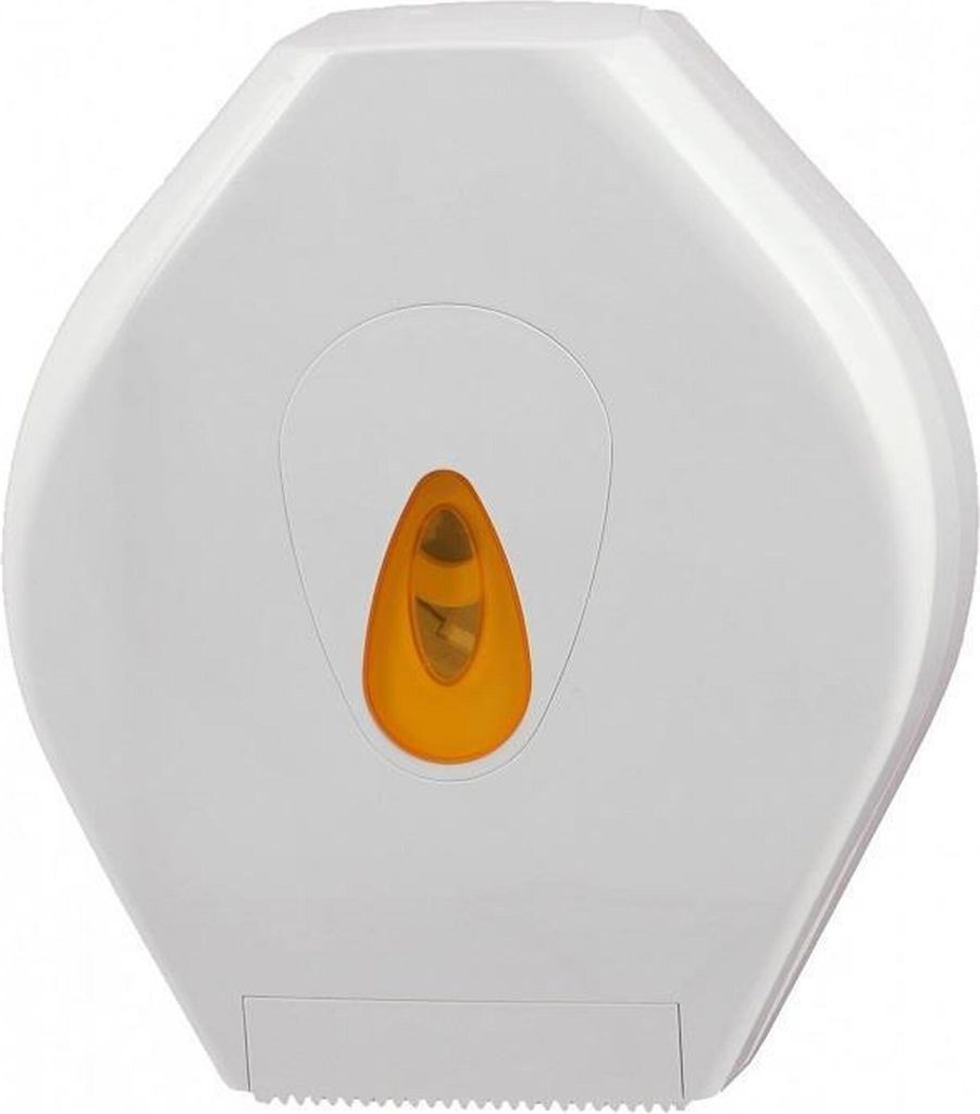 PlastiQline Großrollenspender MINI - Toilettenpapierspender - Farbfenster orange