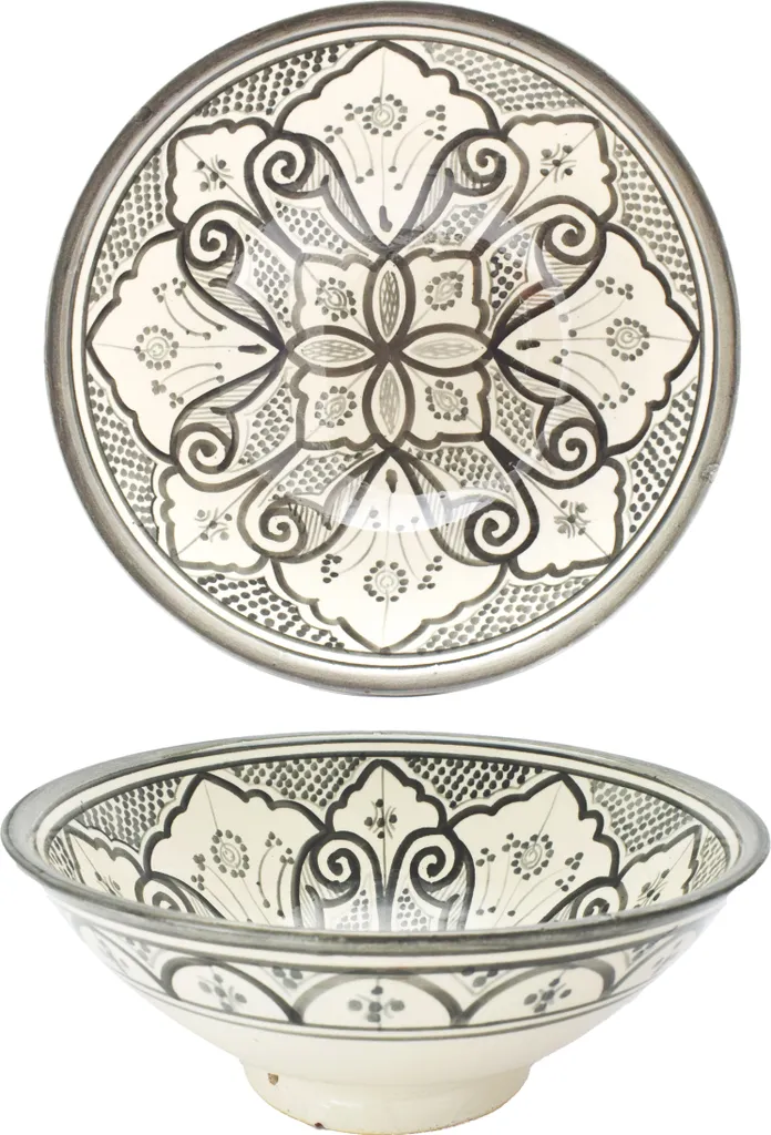 Bol Céramique Liyah Gris 25cm - Finie la Vaisselle Triste et Fragile