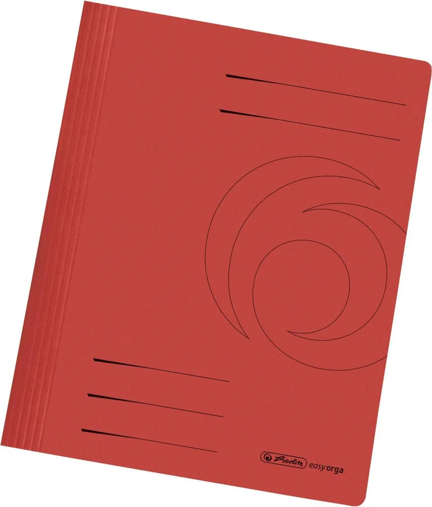 Raccoglitore A4 Herlitz 11034295 EasyOrga - Cartoncino Manila Rosso