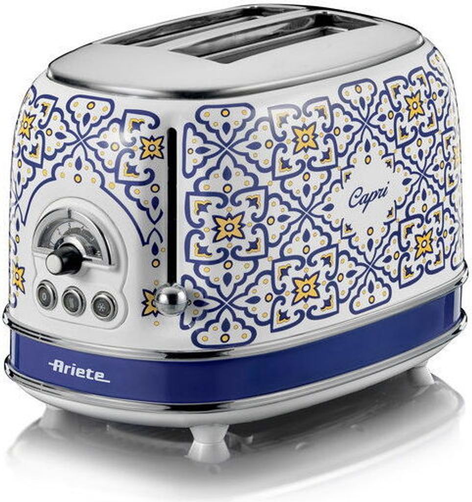 Ariete 0155/1C, 2 krajíců, Modrá, Bílá, Kov, 810 W, 220-240 Obrázek produktu 
