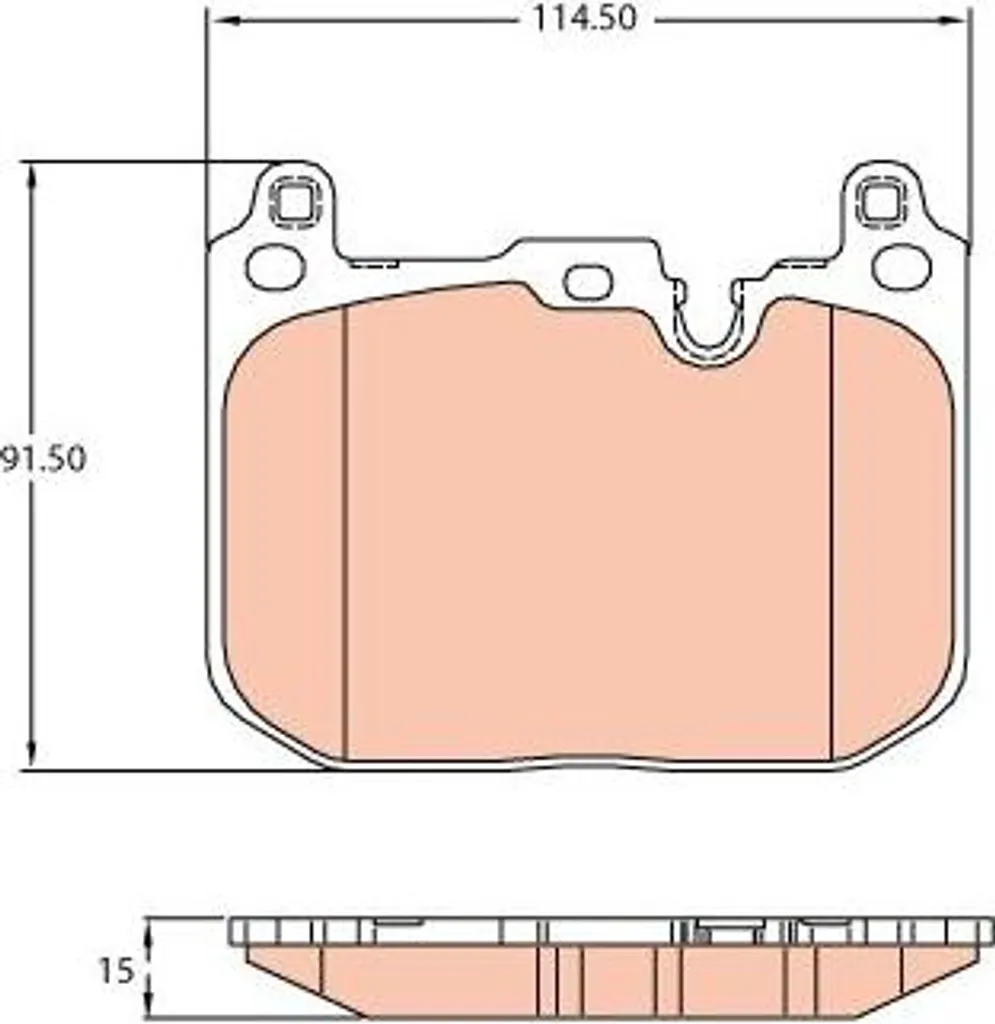 Plaquettes de frein TRW GDB2137 à faible bruit pour Mini Countryman et Clubman