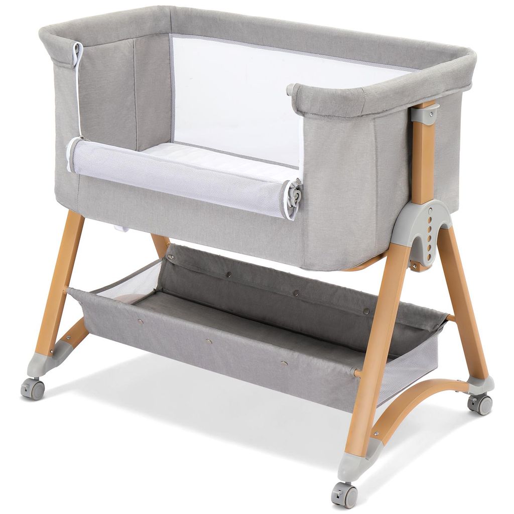 LEADZM 5-in-1 Beistellbett Babywiege Höhenverstellbar mit Produktbild 