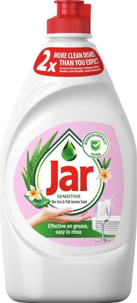 Jar Spülmittel Sensitive Aloe & Rosa Jasmin, 450 ml