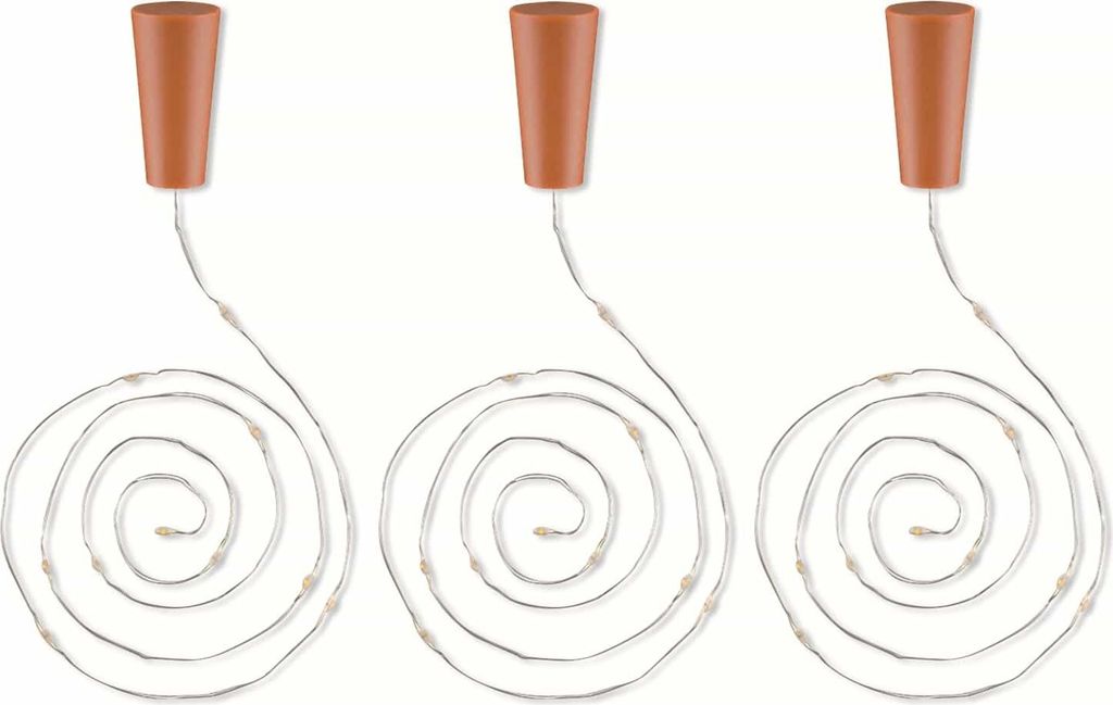 3x 10er LED-Flaschen-Lichterkette, inkl. Timer Produktbild 