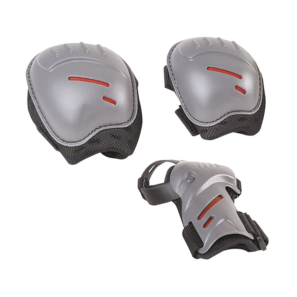 Set de protections roller et skate noir HUDORA pour enfant et adulte