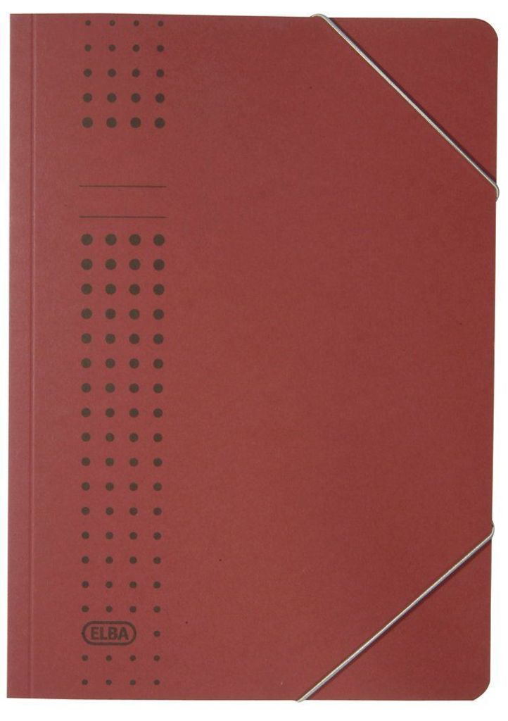 ELBA chic Eckspanner aus Karton A4 bordeaux