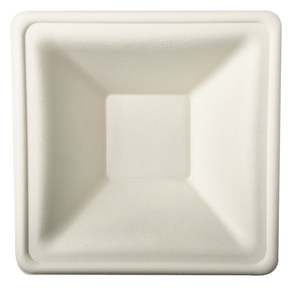 50 Papstar Schalen, Zuckerrohr pure eckig 350 ml 4 cm x 16 Produktbild 