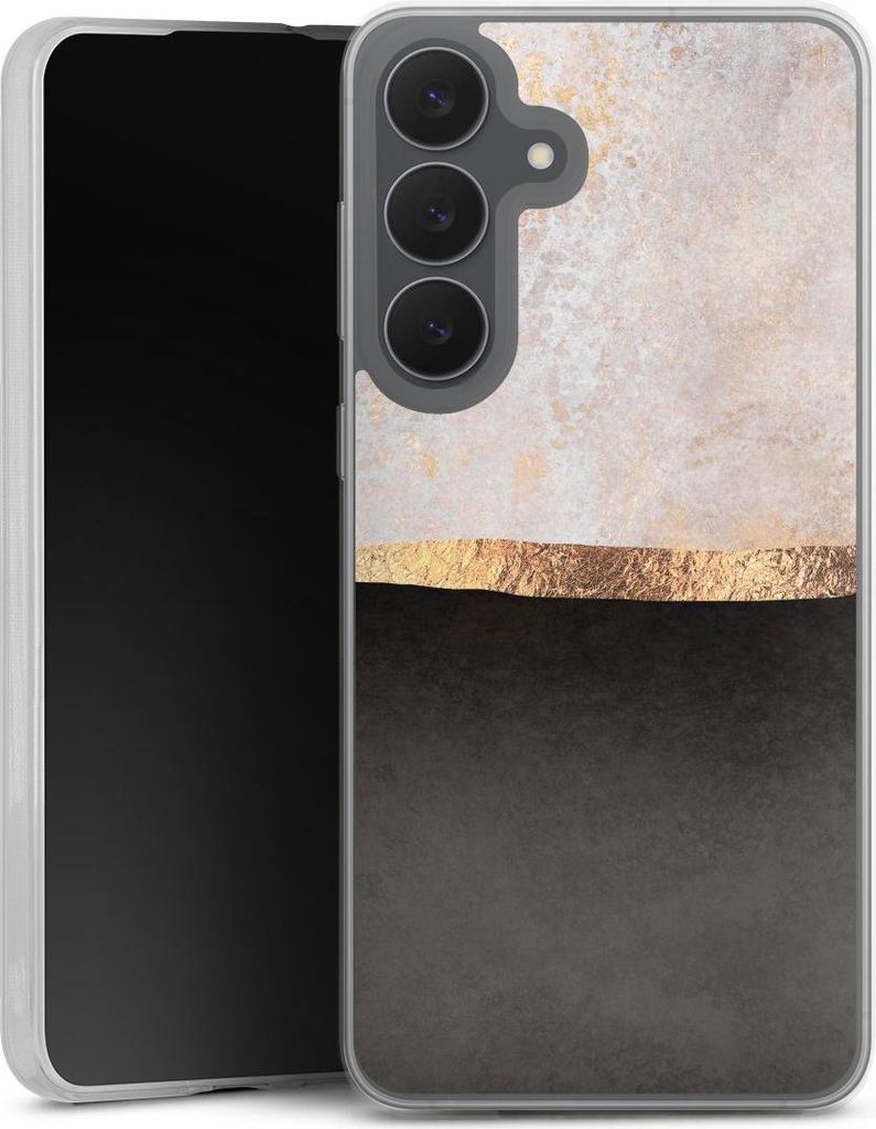 DeinDesign Slim Hülle für Samsung Galaxy S25 FE Silikon Case Ultra Dünn Handyhülle Abstrakt Black & White Trends