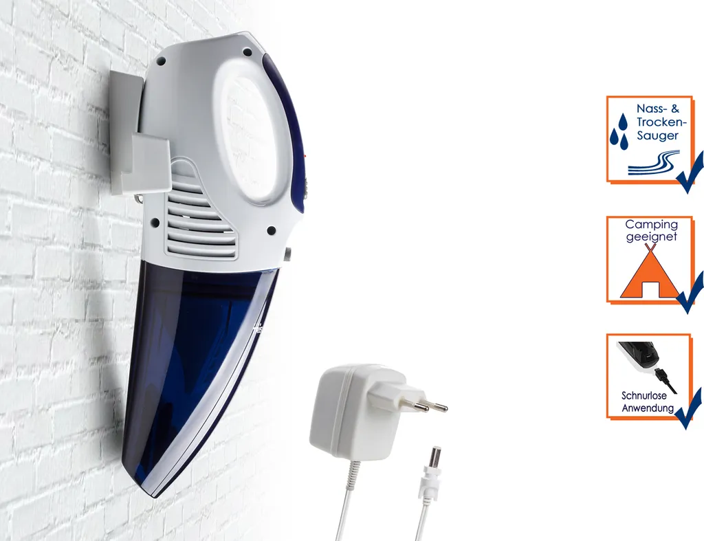 Aspirateur à Main Sans Fil Tristar KR-2176 pour Maison et Voiture Bleu