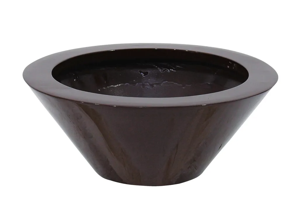EUROPALMS LEICHTSIN BOWL-15 pot de fleur brun brillant 83011825
