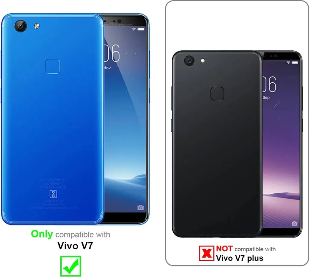 Cadorabo Pellicola Vetro Temperato per Vivo V15 Protezione Display 9H