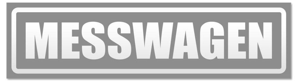 Kiwistar - Autoaufkleber - Grau - 60 x 16 cm - Messwagen invertiert - Hinweis Aufkleber Sticker für Auto, Kfz, Fahrrad, PKW, LKW