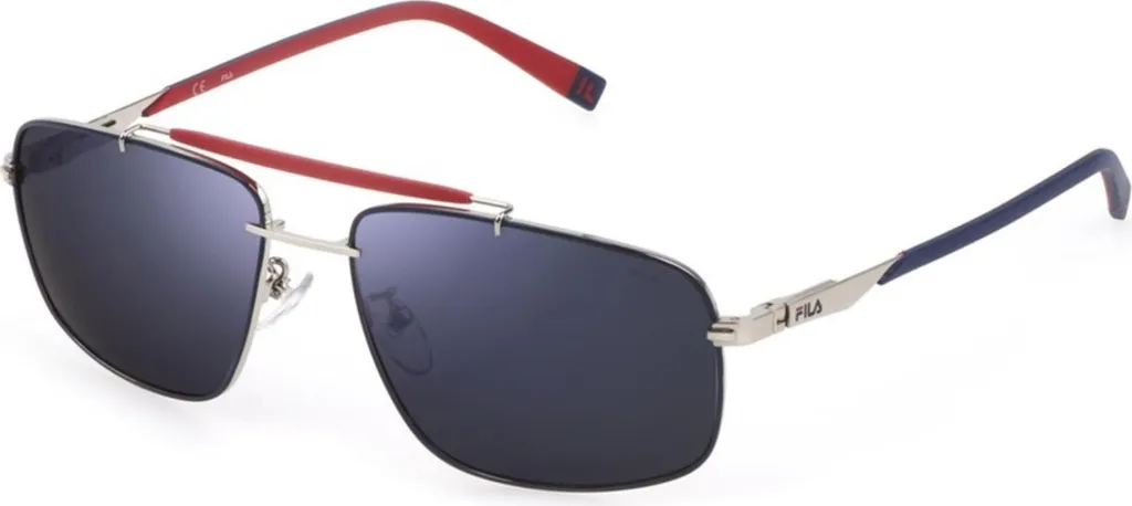 Lunettes de soleil Homme Fila SFI210V 60E70B Design Rectangulaire Noir