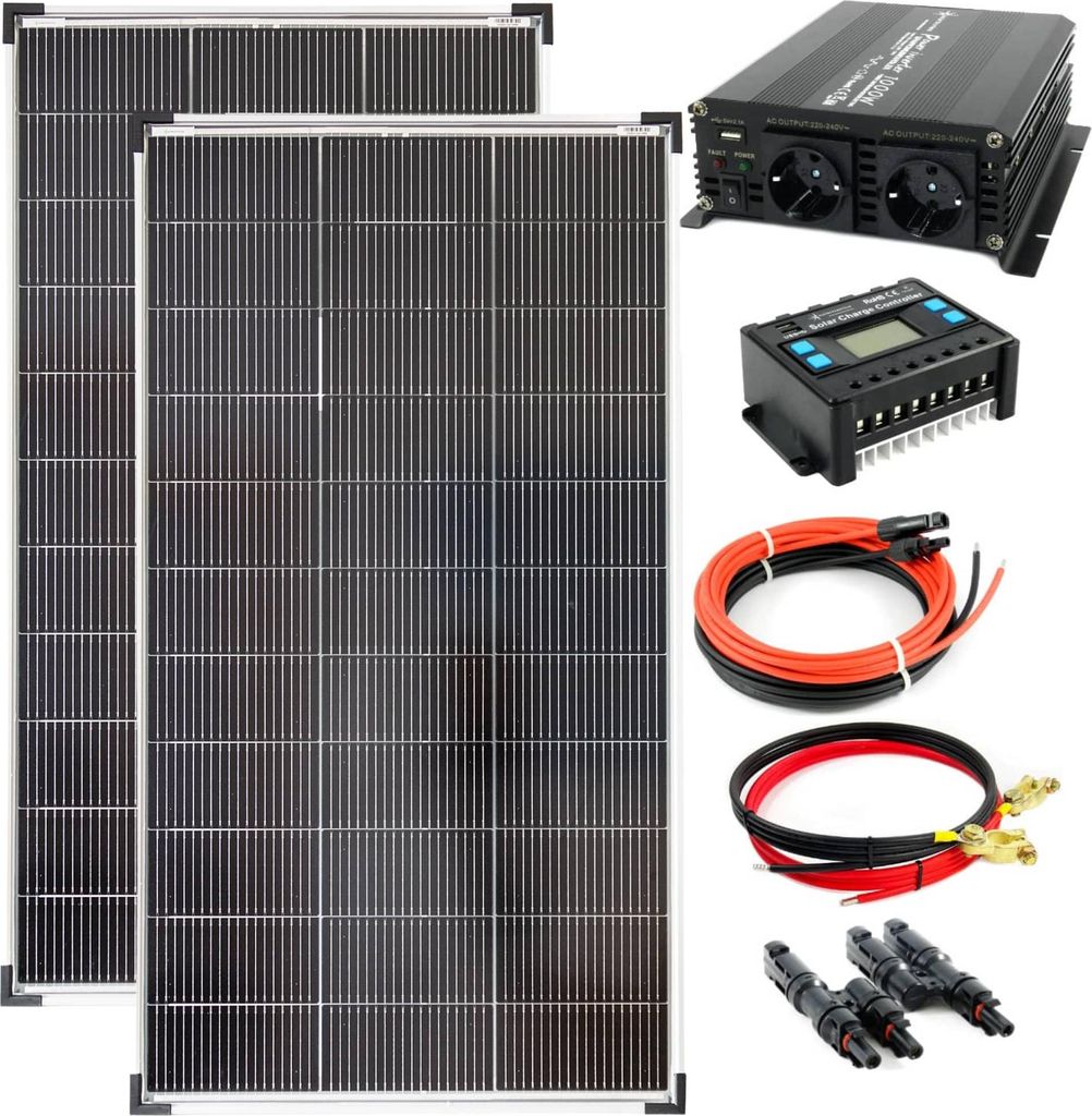 Komplettset 2x120 Watt Solarmodul 1070x585 NM1000 Watt Produktbild 