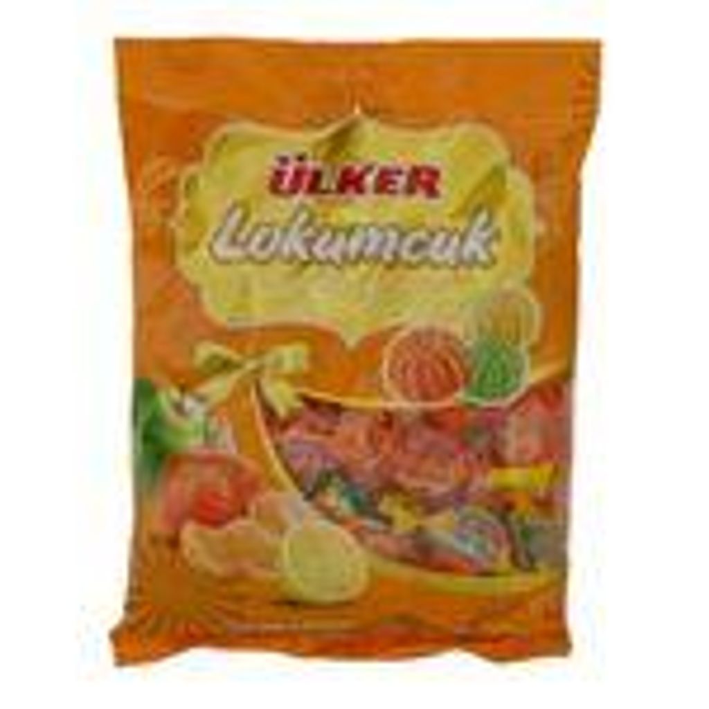 Ülker Lokumcuk – 225 g – Fruchtbonbons mit Zitrusgeschmack (Limonen, Apfel, Mandarine)
