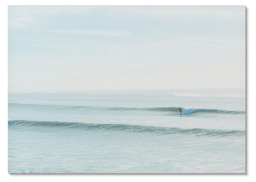 POSTER - 42x29 cm (A3) - Anna Keller - Ozeanwellen, Surfer, Ruhe, Minimalismus - Wandbild für Wohnzimmer Schlafzimmer & Flur, Modernes Poster Wand...