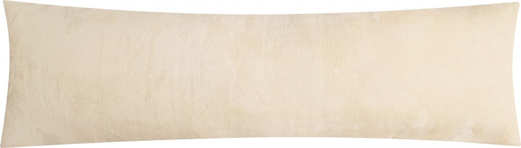 Fleece Winter Seitenschläferkissen Bezug in 40x145cm - Ecru Produktbild 
