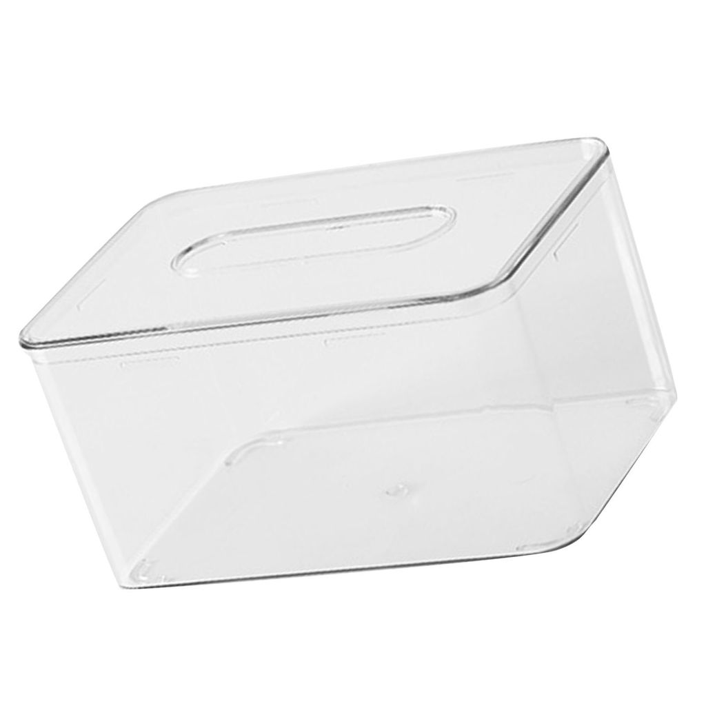 Transparente Tissue-Box,Klare Tissue-Box,Klare Tissue-Box-Halter,Klare rechteckige Tissue-Box,Klare Servietten-Aufbewahrungsbox,Klarer Serviettensp...