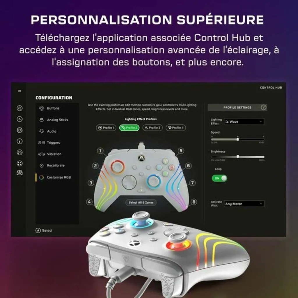 Turtle Beach Afterglow Wave Controller Xbox Series X|S PC | RGB Cablato - 10