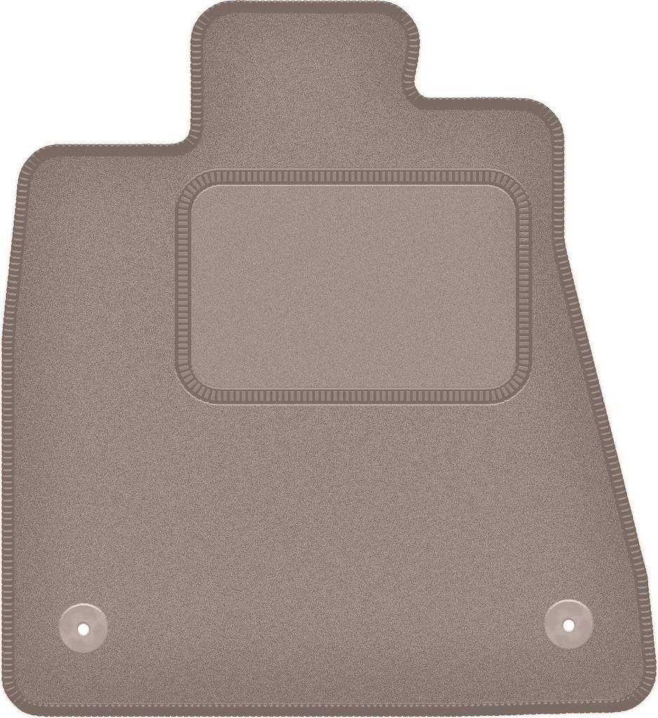 Fahrerfußmatte Velours beige passend für Lexus GS IV (2012-2020, 0) – mit Befestigungen – passgenau