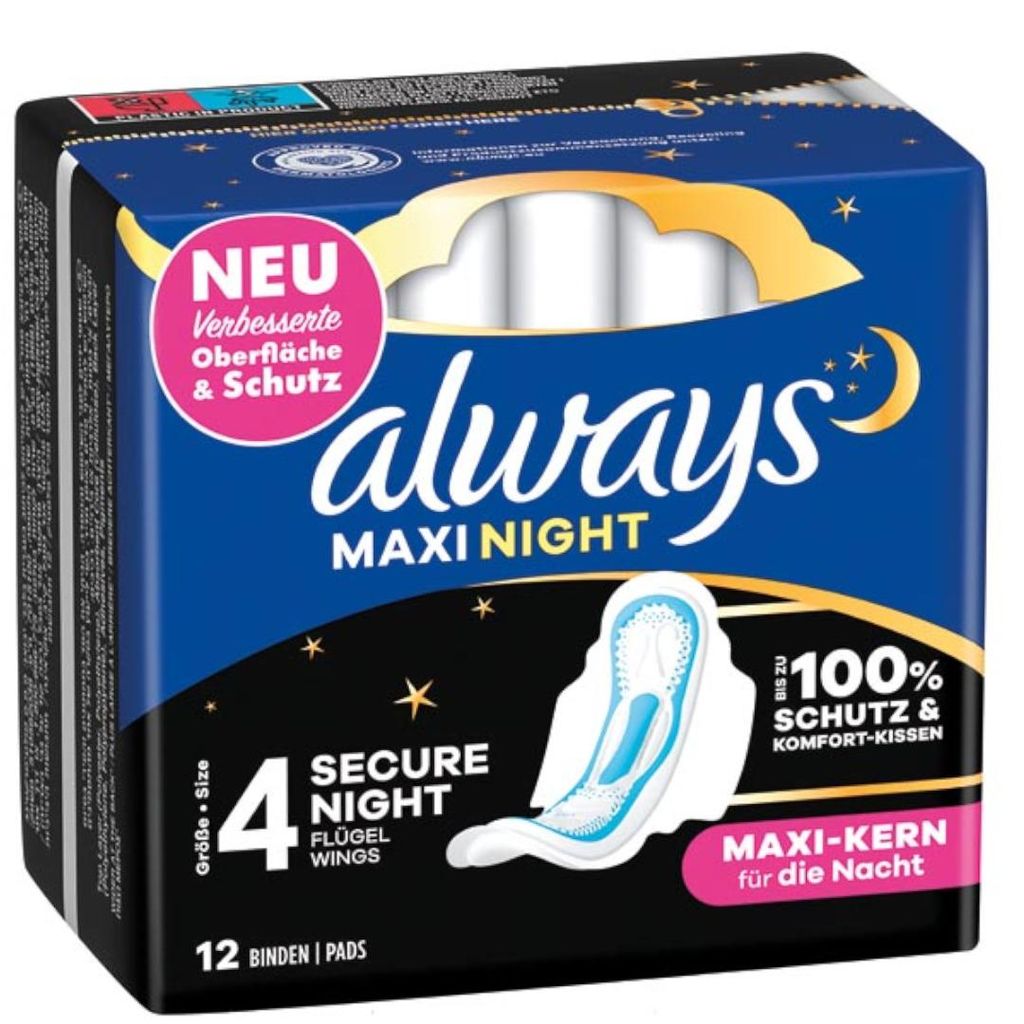 Always maandverband maxi night 12's Image du produit 