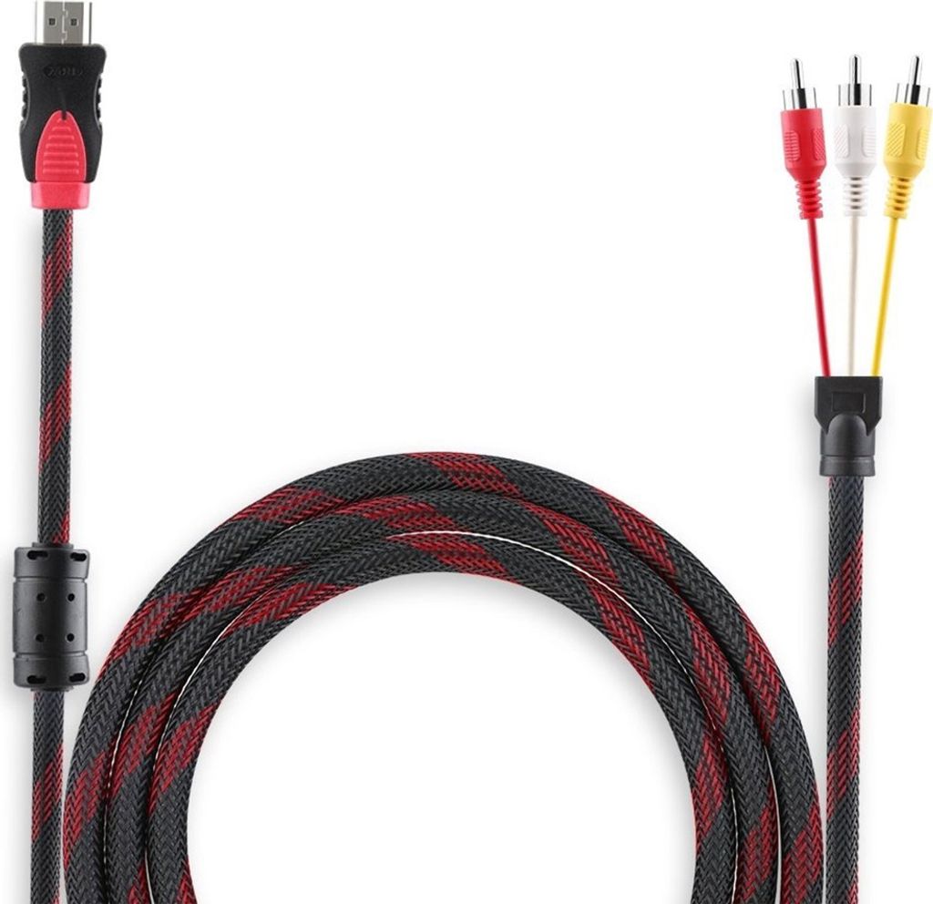 MMOBIEL HDMI zu 3RCA Audio Video AV Kabel Chinch Stecker Produktbild 3