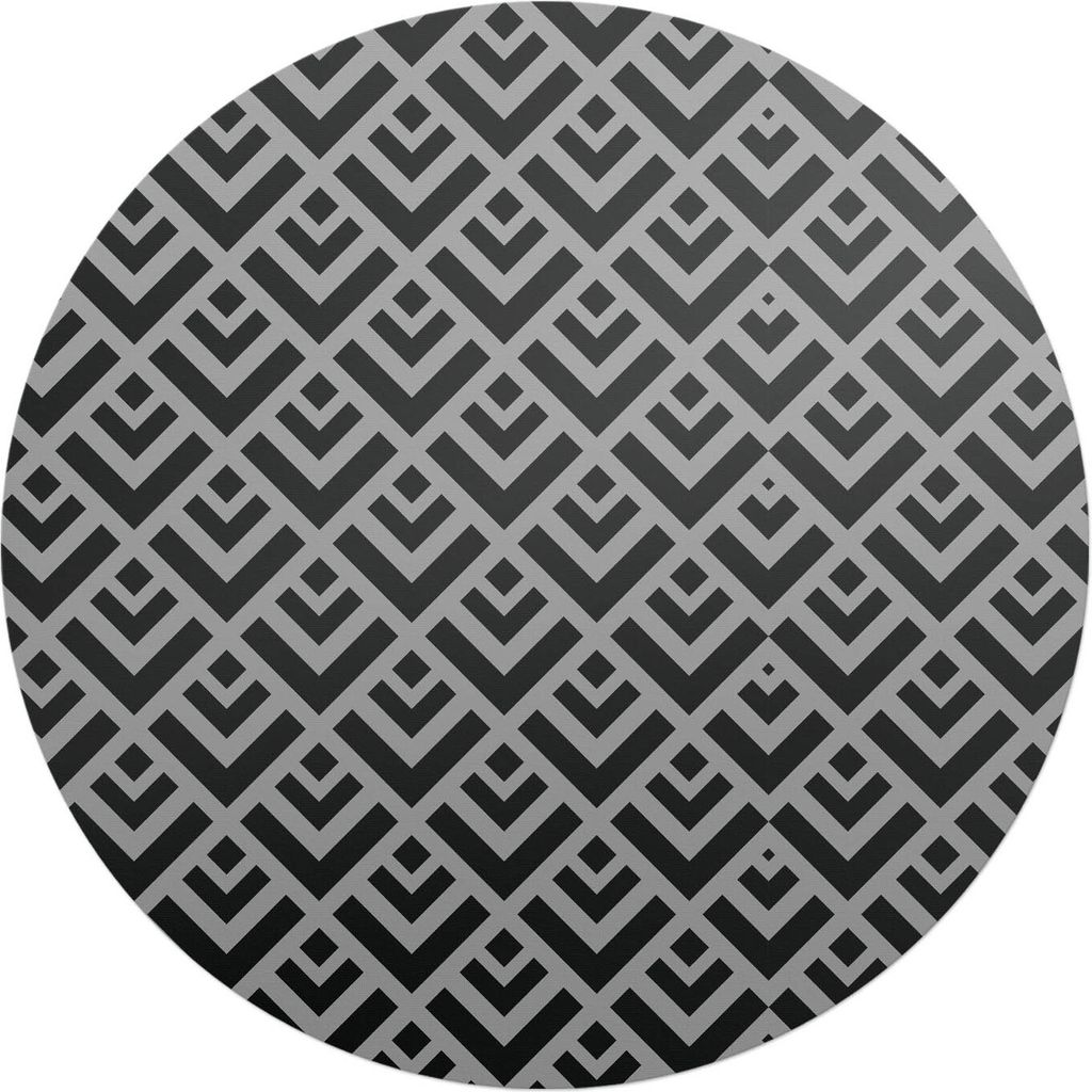 Geometrisches Retro-Muster – Bodenschutzmatte – Stuhlunterlage – Bürostuhlmatte – Rutschfeste Bodenmatte – Schutzmatte für Hartboden ...