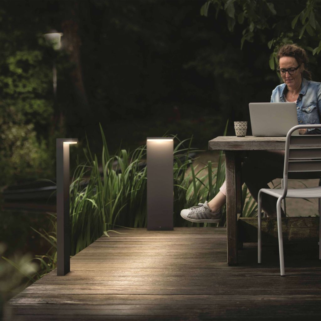 Philips Arbour LED Außenleuchte – 6 W, 4000 K Kaltweiß, IP44, Anthrazit, Wetterfest