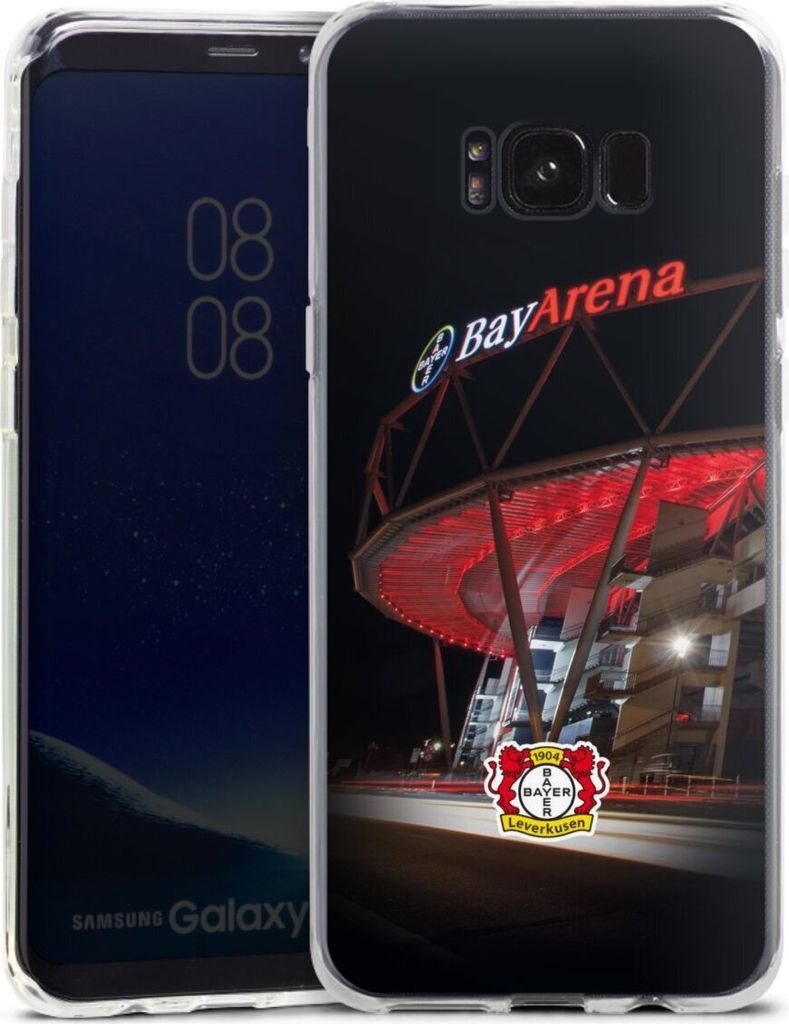 DeinDesign Handyhülle für Samsung Galaxy S8 Plus Silikon Hülle Case Smartphone Schutzhülle Bayer 04 Leverkusen Offizielles Lizenzprodukt Stadion