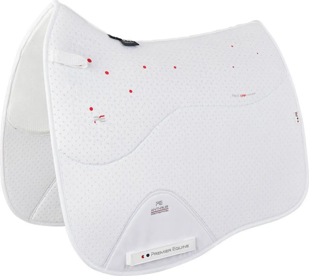 Tapis Dressage Antidérapant CC Air-Tech Blanc Full : Confort et Stabilité