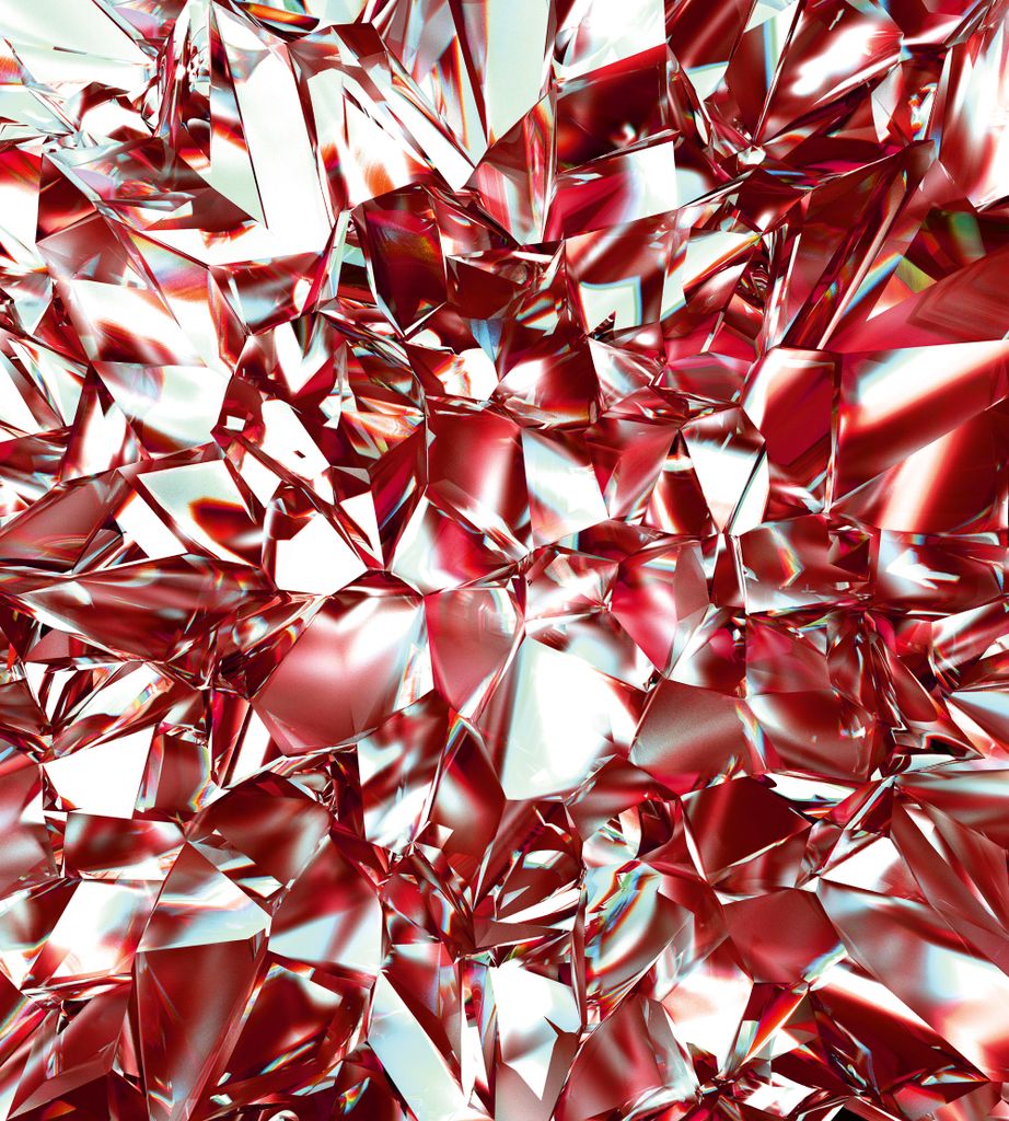Fototapete - Red Crystal 225x250cm - Vliestapete