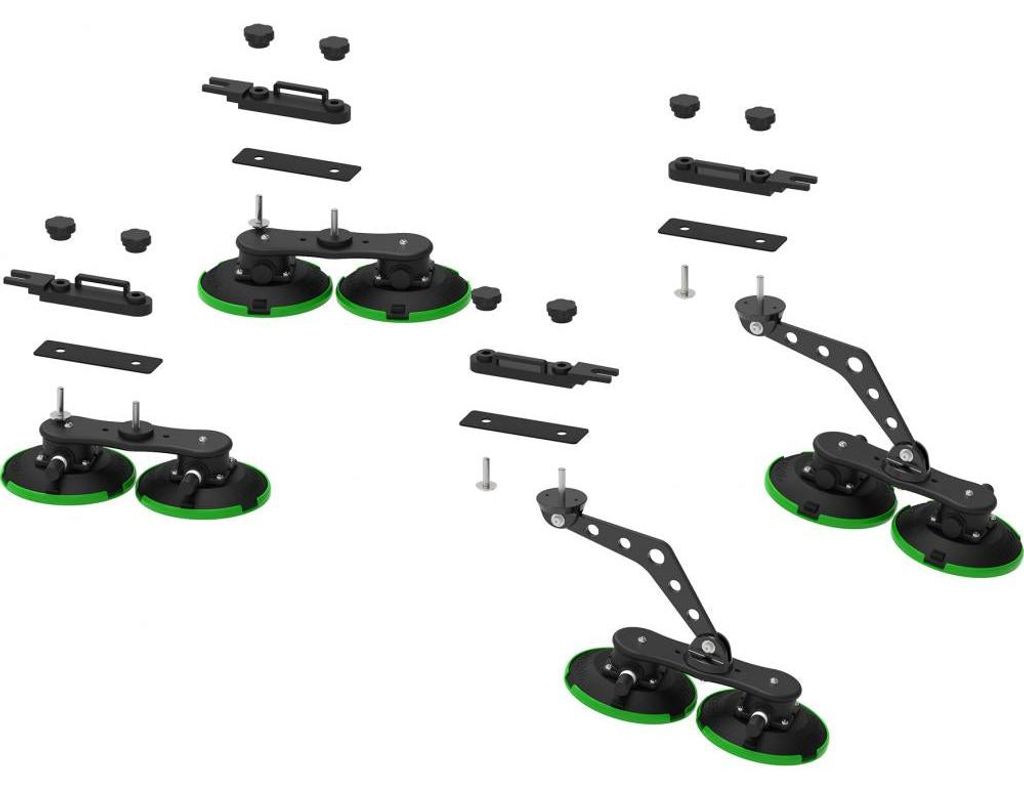 TreeFrog Dachboxträger 22X 4 x 150 x 330 mm Schwarz - flexible Lösung für Fah...