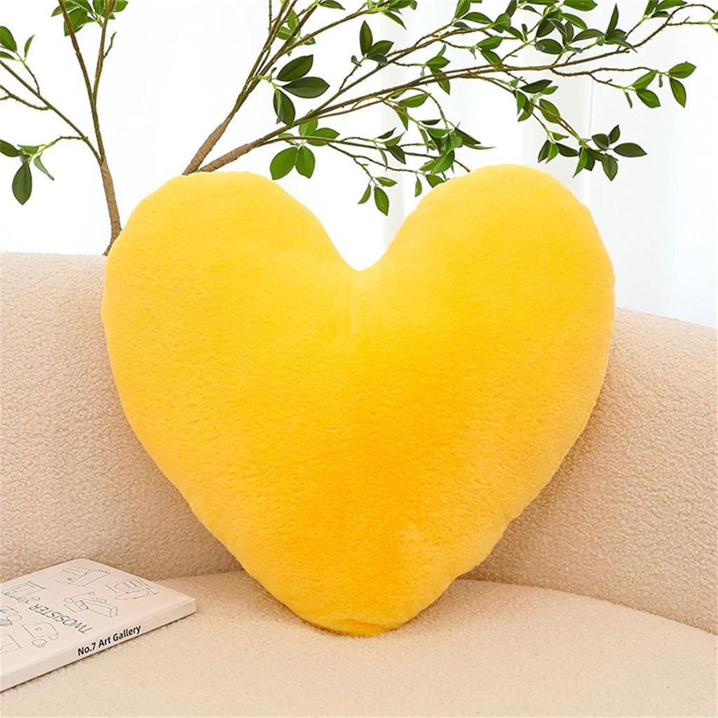 Herfair Herzkissen, Herz Kissen Kinderzimmer Decor Kuschelkissen Kinder Herzform Dekokissen Kopfkissen Zierkissen, Plüsch Kinderkissen für Sofa