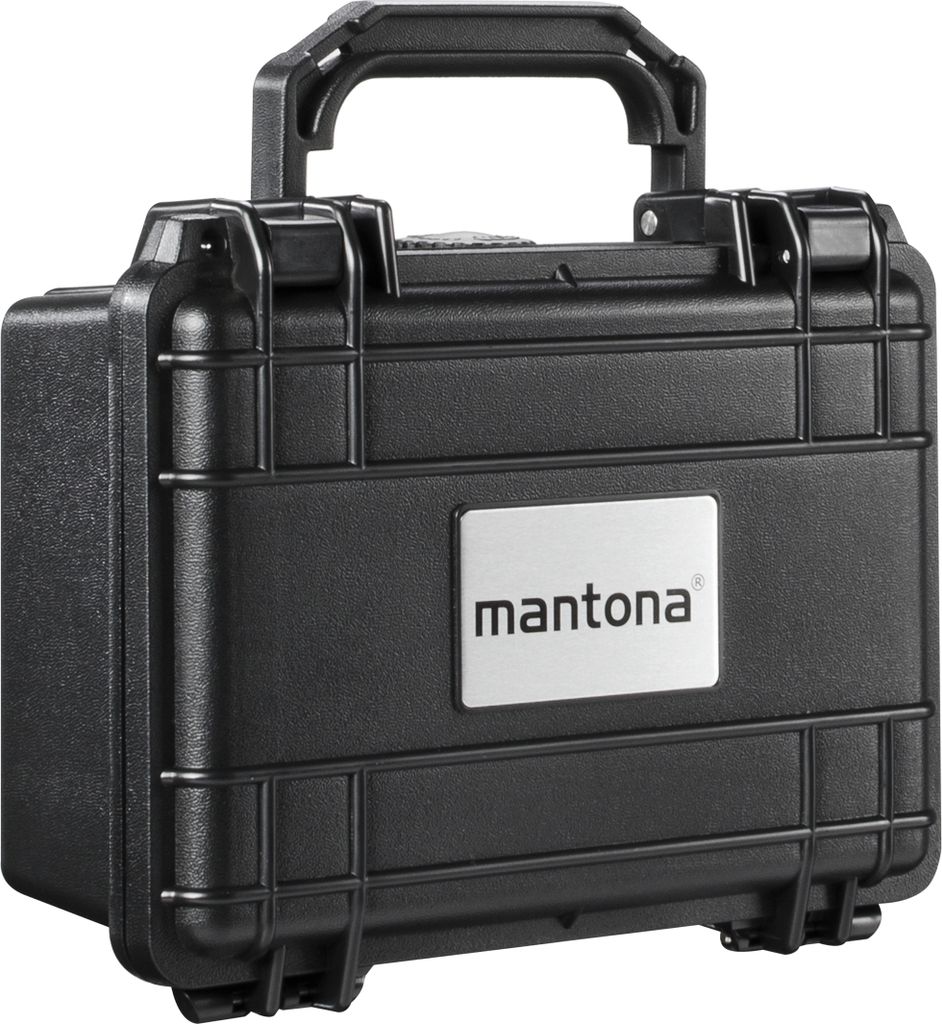 Mantona Outdoor Schutzkoffer S, wasserdichter Fotokoffer, Kamerakoffer staubdicht & stoßfest, Transportkoffer mit Schaumstoffeinlagen, ideal für ...