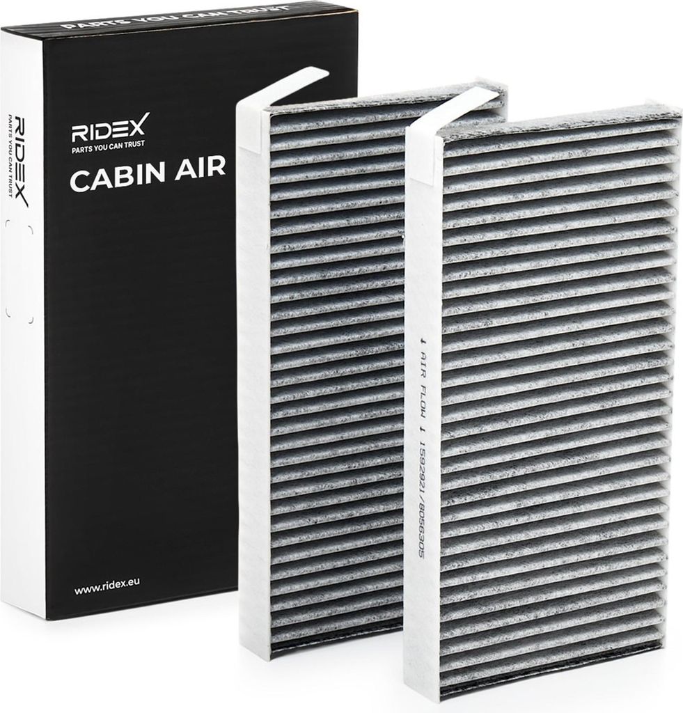 RIDEX 424I0325 Innenraumfilter Pollenfilter für RENAULT LAGUNA III Grandtour (KT0/1) Aktivkohle