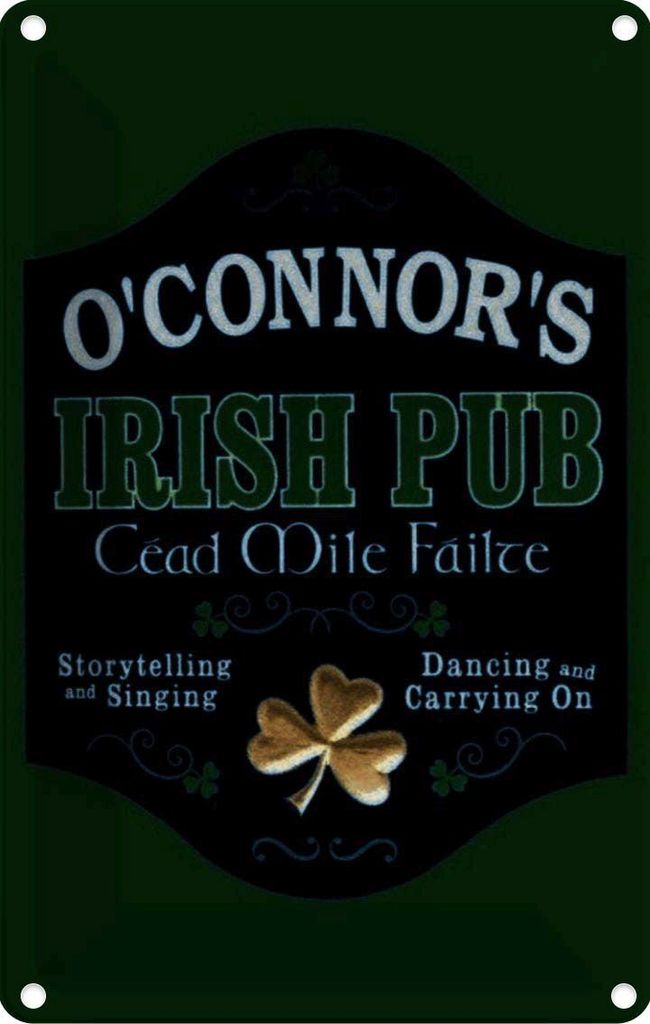 vianmo Blechschild 18x12 cm O´Connor`s Irish Pub dancing Produktbild 