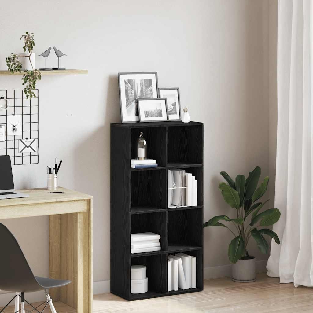 Maison Exclusive - Bücherregal Schwarz Eichen-Optik 66x30x130 cm Holzwerkstoff